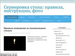 Sites similar to servirovka-stola.ru