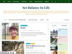 Sites similar to setbalanceinlife.com