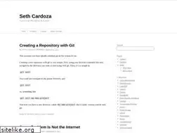 Sites similar to sethcardoza.com