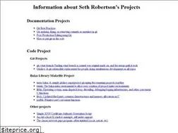 Sites similar to sethrobertson.github.io