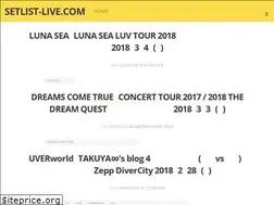 Sites similar to setlist-live.com