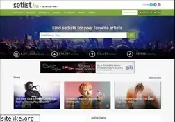Sites similar to setlist.fm