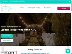 Sites similar to settingsfunctionhire.co.za