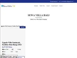 Sites similar to sewavillabali.id