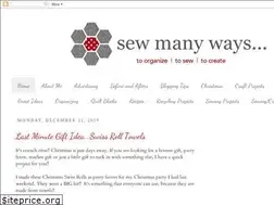 Sites similar to sewmanyways.blogspot.com