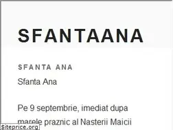 Sites similar to sfantaana.ro