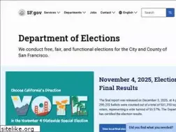 Sites similar to sfelections.org