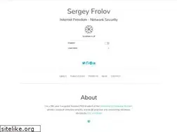Sites similar to sfrolov.io