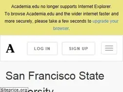 Sites similar to sfsu.academia.edu