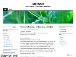 Sites similar to sgphysio.wordpress.com