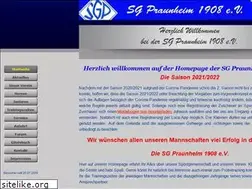 Sites similar to sgpraunheim1908.de
