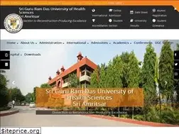 Sites similar to sgrduhs.in