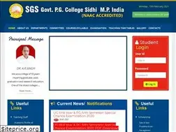 Sites similar to sgsgovtpgcollegesidhi.org
