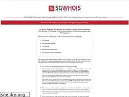 Sites similar to sgwhois.com