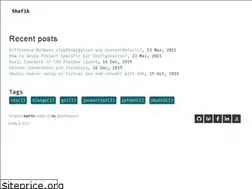 Sites similar to shafik.xyz