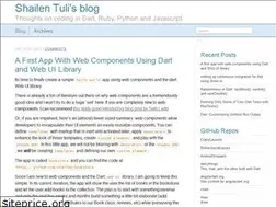 Sites similar to shailen.github.io