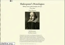 Sites similar to shakespeare-monologues.org