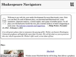 Sites similar to shakespeare-navigators.com