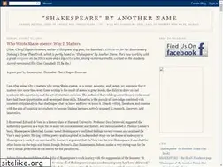 Sites similar to shakespearebyanothername.blogspot.com