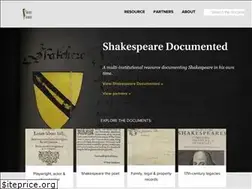 Sites similar to shakespearedocumented.org