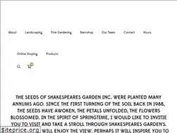 Sites similar to shakespearesgarden.net