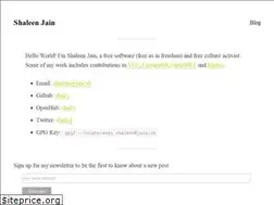 Sites similar to shaleenjain.com