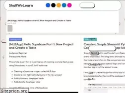 Sites similar to shallwelearn.com