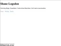 Sites similar to shane.logsdon.io