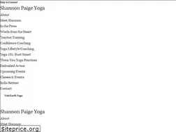 Sites similar to shannonpaigeyoga.com