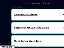 Sites similar to shapeandscroll.com