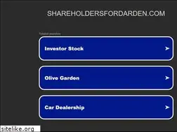 Sites similar to shareholdersfordarden.com