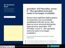 Sites similar to sharepoint-wiese.de