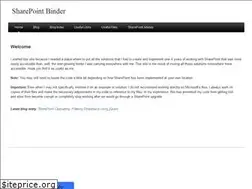 Sites similar to sharepointbinder.com