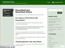 Sites similar to sharepointotoole.wordpress.com