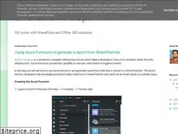 Sites similar to sharepointrapt.blogspot.com