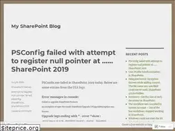 Sites similar to sharepointumar.wordpress.com