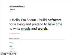 Sites similar to shaun.church