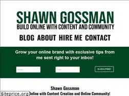 Sites similar to shawngossman.com