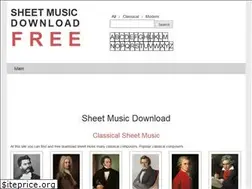 Sites similar to sheetmusicdownloadfree.com
