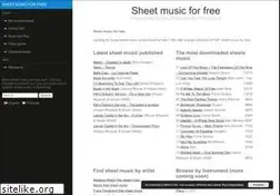 Sites similar to sheetmusicforfree.com