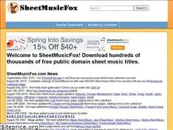 Sites similar to sheetmusicfox.com