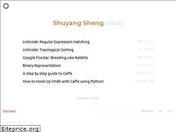 Sites similar to shengshuyang.github.io