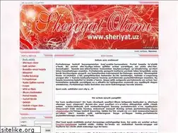Sites similar to sheriyat.uz