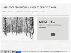 Sites similar to sherlocksdeductions.weebly.com