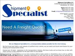 Sites similar to shipmentspecialist.com