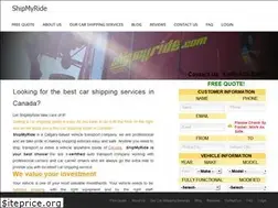Sites similar to shipmyride.ca