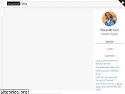 Sites similar to shivanshs9.me