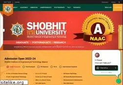 Sites similar to shobhituniversity.ac.in