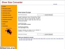 Sites similar to shoesizeconverter.eu