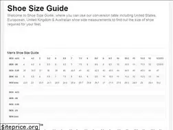 Sites similar to shoesizeguide.com.au
